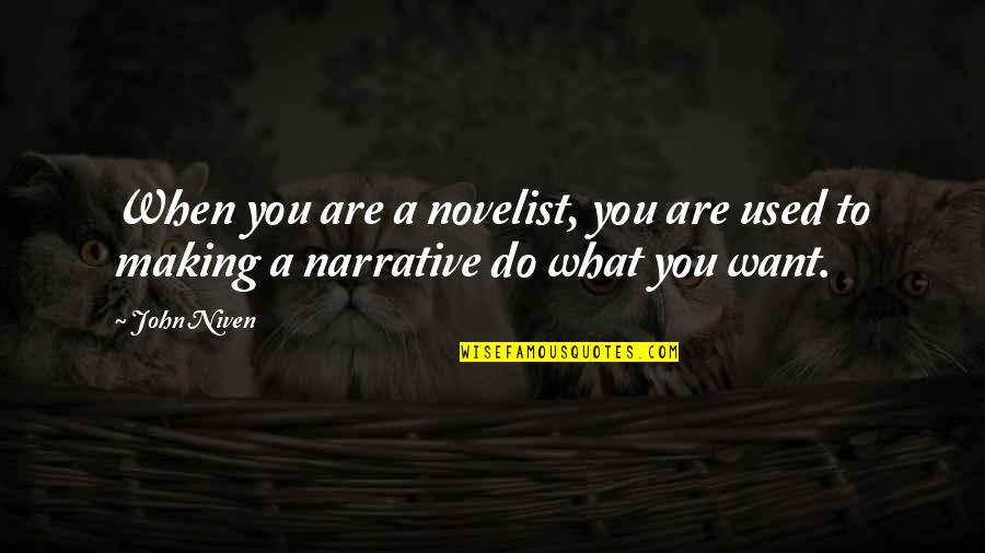 Padahal Bahasa Quotes By John Niven: When you are a novelist, you are used