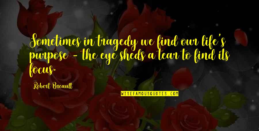 Paddy Mcaloon Quotes By Robert Breault: Sometimes in tragedy we find our life's purpose Paddy Mcaloon Quotes By Robert Breault: Sometimes in tragedy we find our life's purpose