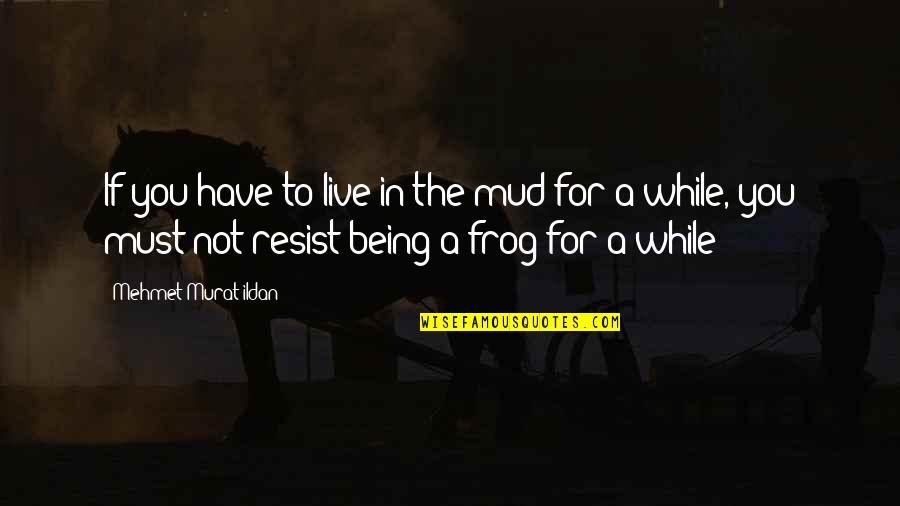 Padma Lotus Quotes By Mehmet Murat Ildan: If you have to live in the mud