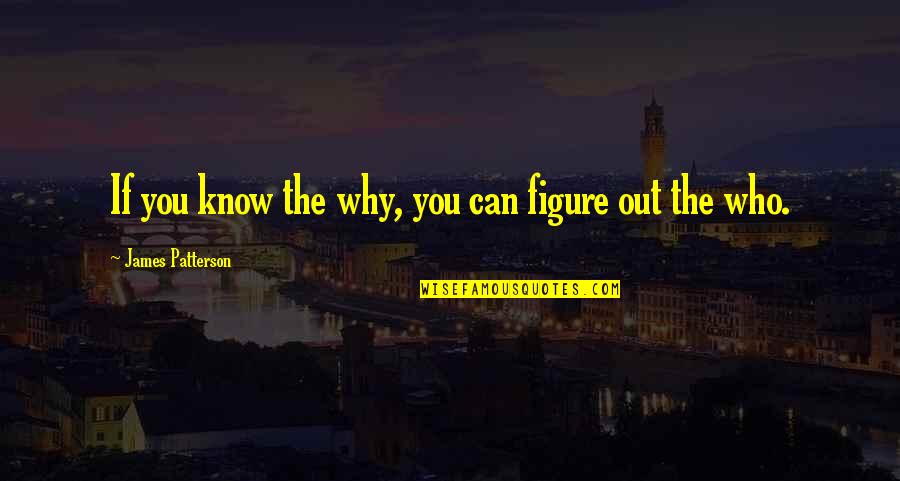 Paesi Baschi Quotes By James Patterson: If you know the why, you can figure