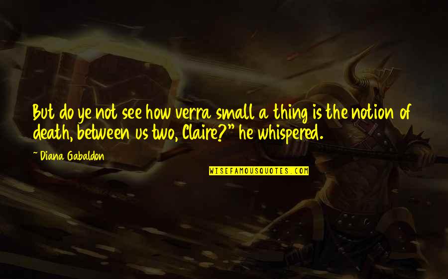 Pag May Kailangan Quotes By Diana Gabaldon: But do ye not see how verra small