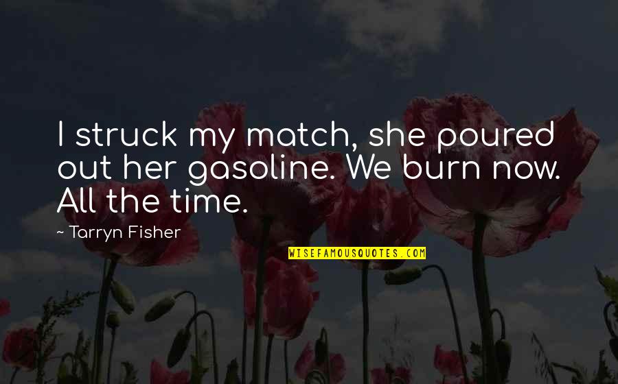Pagan Min Quotes By Tarryn Fisher: I struck my match, she poured out her