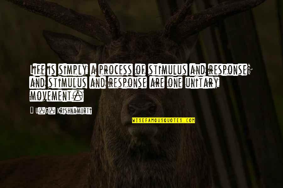 Page 508 Quotes By U.G. Krishnamurti: Life is simply a process of stimulus and Page 508 Quotes By U.G. Krishnamurti: Life is simply a process of stimulus and
