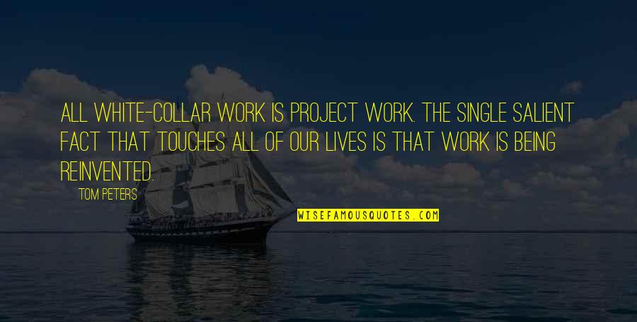 Pagina Quotes By Tom Peters: All white-collar work is project work. The single