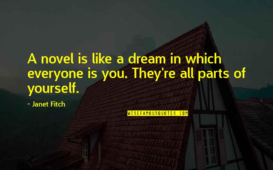 Pagkatao Quotes By Janet Fitch: A novel is like a dream in which