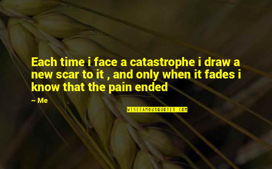 Pain All The Time Quotes By Me: Each time i face a catastrophe i draw Pain All The Time Quotes By Me: Each time i face a catastrophe i draw