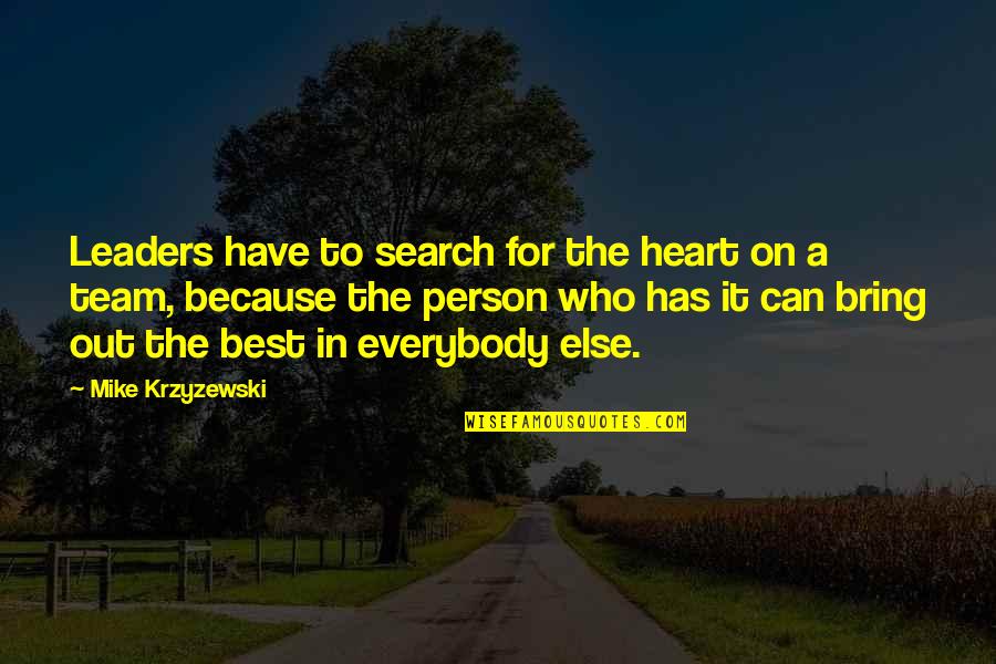 Pain Doesnt Last Forever Quote Quotes By Mike Krzyzewski: Leaders have to search for the heart on Pain Doesnt Last Forever Quote Quotes By Mike Krzyzewski: Leaders have to search for the heart on