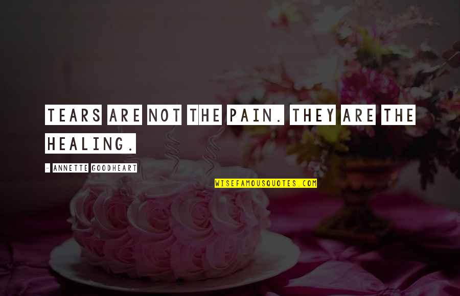 Pain Healing Quotes By Annette Goodheart: Tears are not the pain. They are the