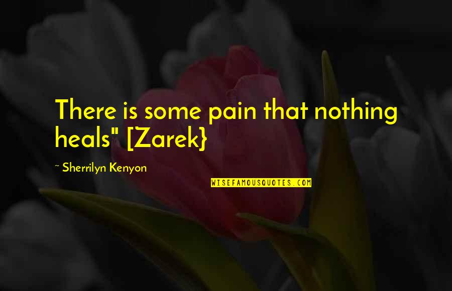 Pain Heals Quotes By Sherrilyn Kenyon: There is some pain that nothing heals" [Zarek}