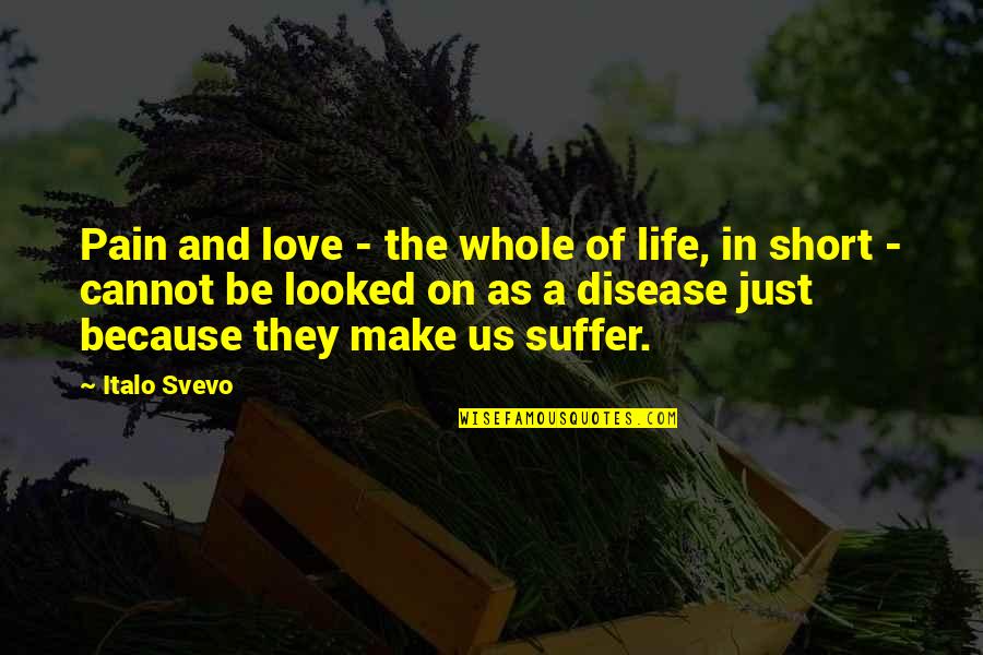 Pain In Life Quotes By Italo Svevo: Pain and love - the whole of life,