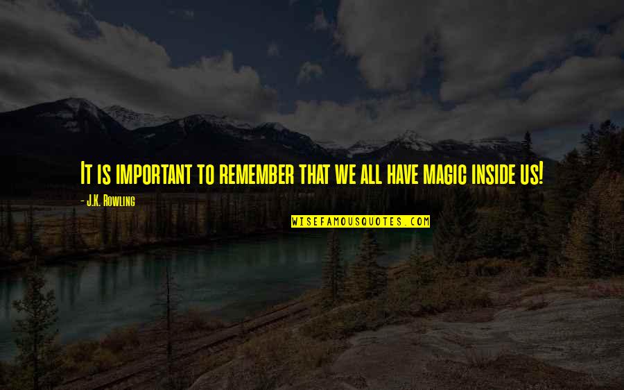 Pain Runs Deep Quotes By J.K. Rowling: It is important to remember that we all