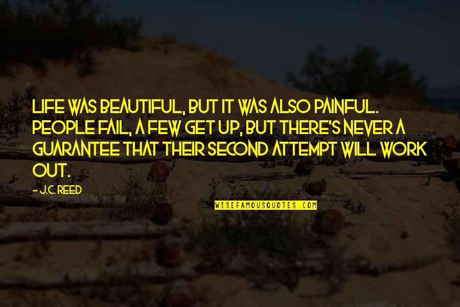 Painful Life Quotes By J.C. Reed: Life was beautiful, but it was also painful.