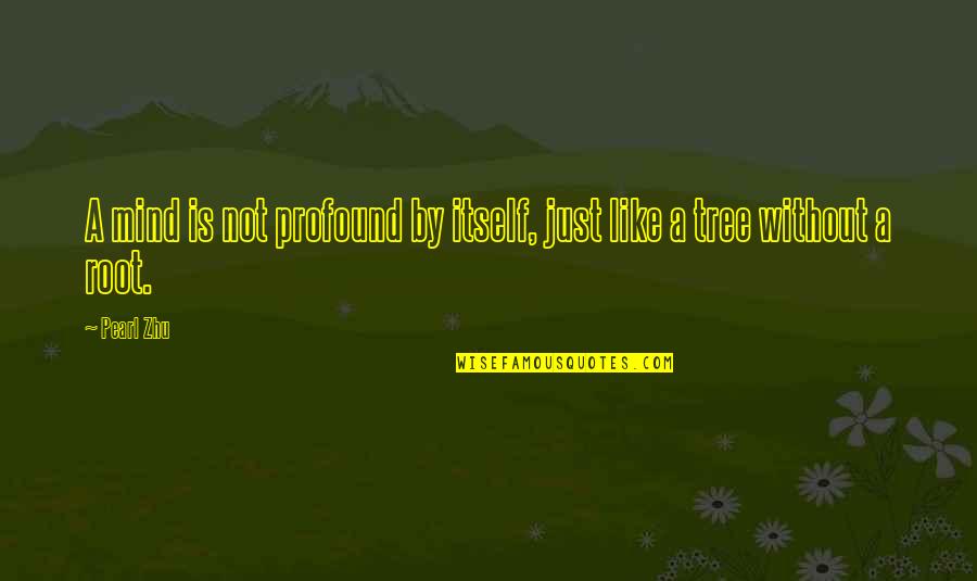 Painful Moments Quotes By Pearl Zhu: A mind is not profound by itself, just
