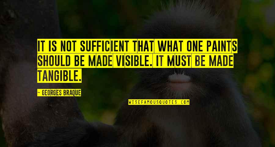 Paint Quotes By Georges Braque: It is not sufficient that what one paints Paint Quotes By Georges Braque: It is not sufficient that what one paints