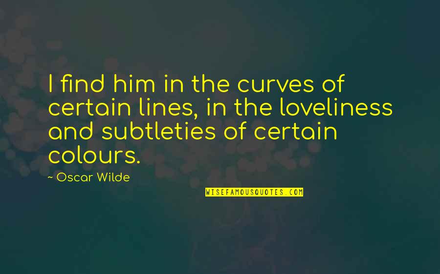 Painting And Art Quotes By Oscar Wilde: I find him in the curves of certain