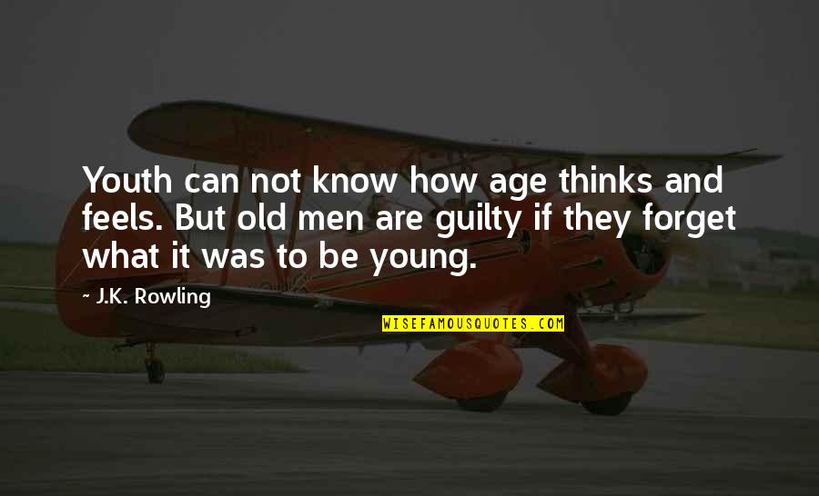 Painwise Quotes By J.K. Rowling: Youth can not know how age thinks and