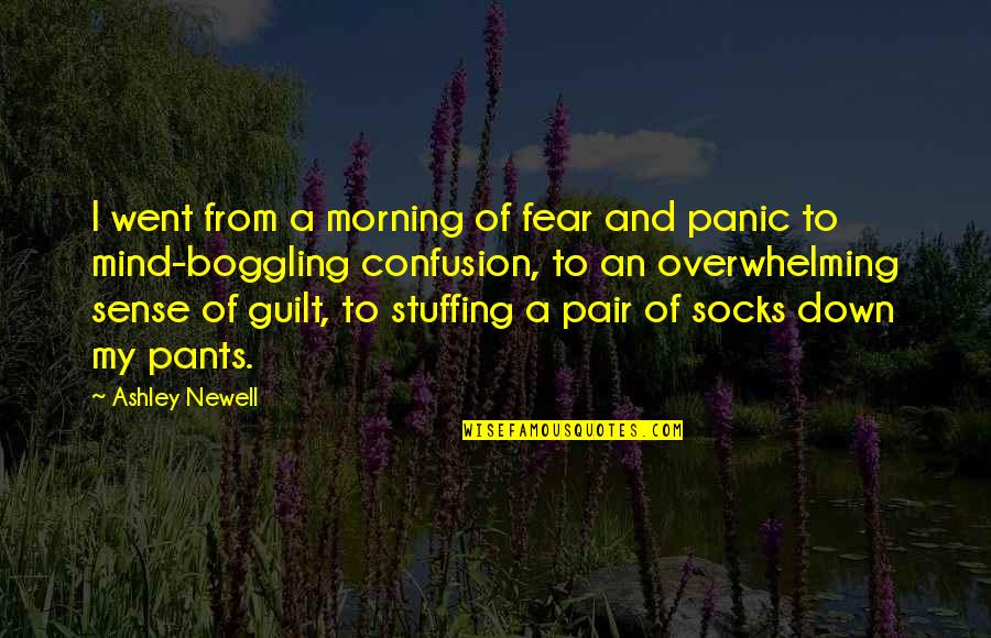 Pair Quotes By Ashley Newell: I went from a morning of fear and