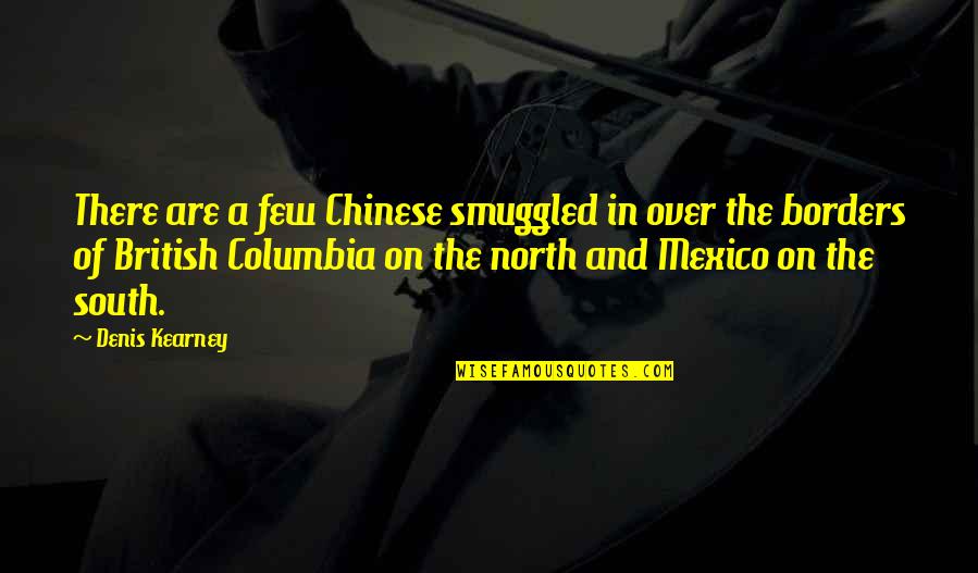 Pakarina Mohicans Quotes By Denis Kearney: There are a few Chinese smuggled in over