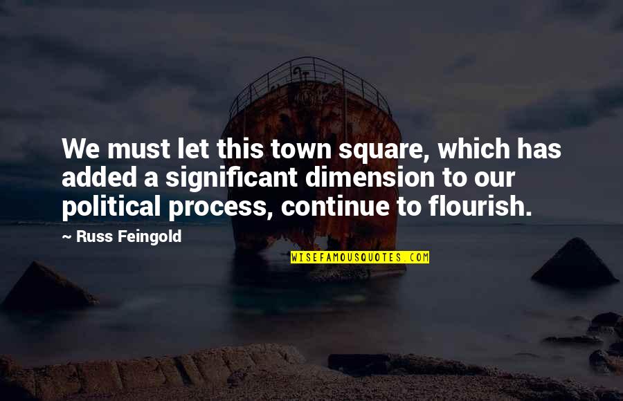 Palabras Para Quotes By Russ Feingold: We must let this town square, which has