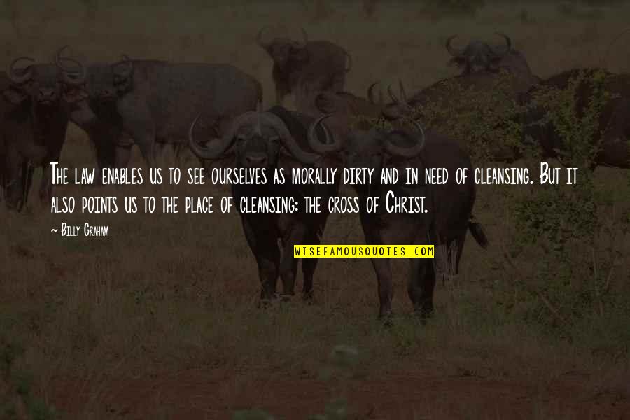 Palatnik Whale Quotes By Billy Graham: The law enables us to see ourselves as Palatnik Whale Quotes By Billy Graham: The law enables us to see ourselves as