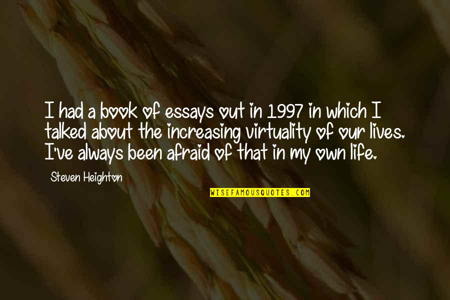 Palculict Quotes By Steven Heighton: I had a book of essays out in Palculict Quotes By Steven Heighton: I had a book of essays out in