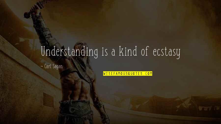 Pale Horse Quotes By Carl Sagan: Understanding is a kind of ecstasy