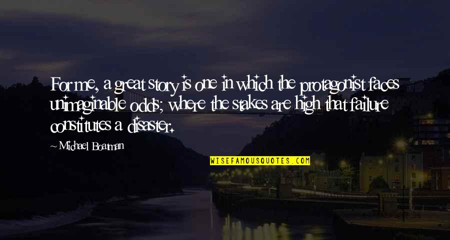 Palios Quotes By Michael Boatman: For me, a great story is one in