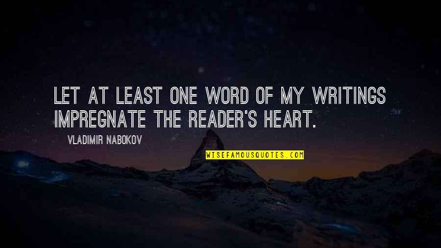 Palladio Cosmetics Quotes By Vladimir Nabokov: Let at least one word of my writings
