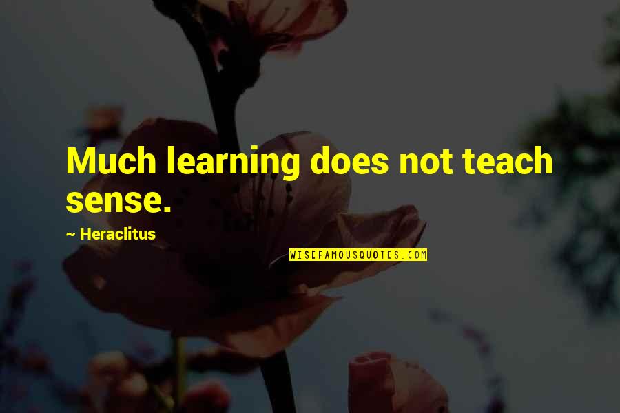 Palladium Quotes By Heraclitus: Much learning does not teach sense. Palladium Quotes By Heraclitus: Much learning does not teach sense.