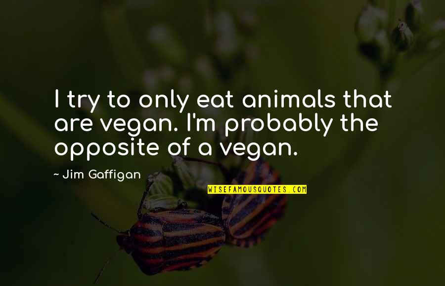 Pallancata Quotes By Jim Gaffigan: I try to only eat animals that are