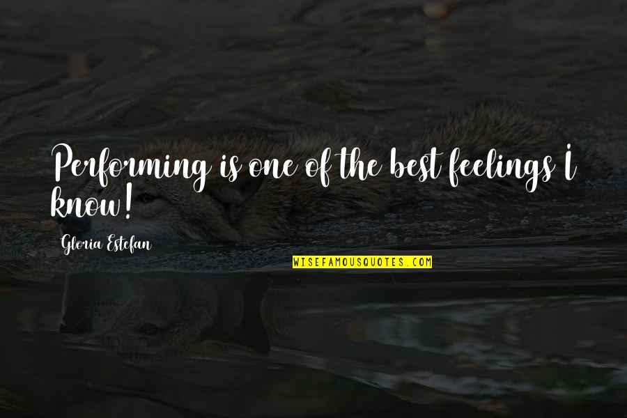 Pallet Recycling Quotes By Gloria Estefan: Performing is one of the best feelings I Pallet Recycling Quotes By Gloria Estefan: Performing is one of the best feelings I