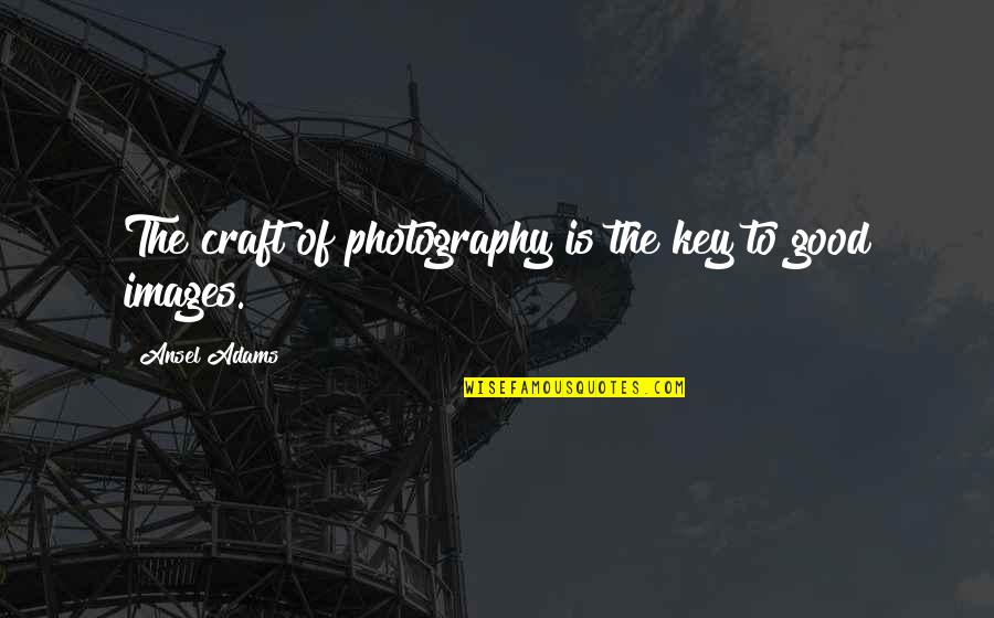 Palliation Synonyms Quotes By Ansel Adams: The craft of photography is the key to Palliation Synonyms Quotes By Ansel Adams: The craft of photography is the key to