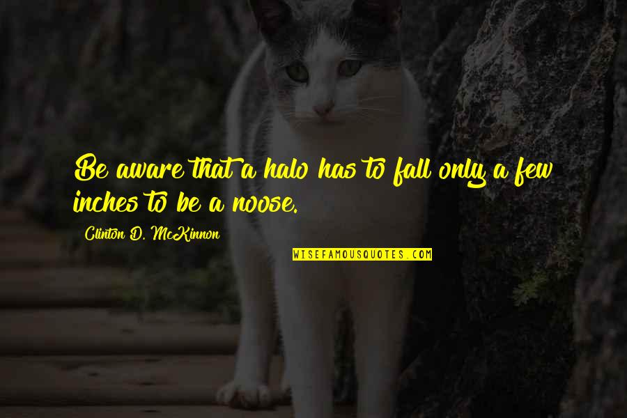 Palms Day Quotes By Clinton D. McKinnon: Be aware that a halo has to fall Palms Day Quotes By Clinton D. McKinnon: Be aware that a halo has to fall