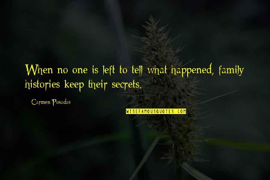 Palos Quotes By Carmen Posadas: When no one is left to tell what