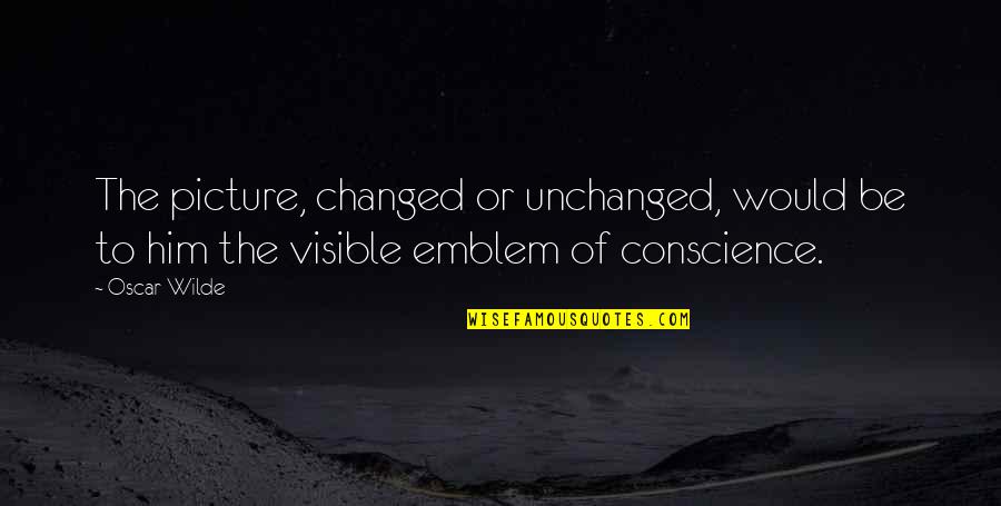 Palozej Robert Quotes By Oscar Wilde: The picture, changed or unchanged, would be to