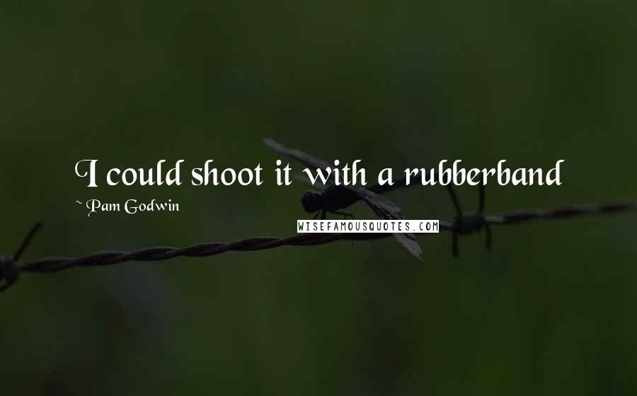 Pam Godwin quotes: I could shoot it with a rubberband