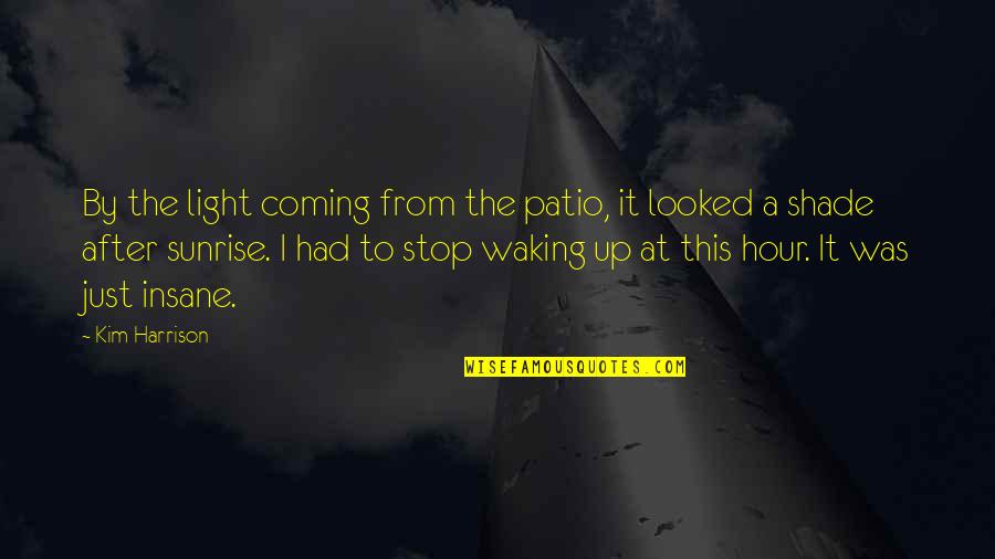 Pamboukas Quotes By Kim Harrison: By the light coming from the patio, it Pamboukas Quotes By Kim Harrison: By the light coming from the patio, it