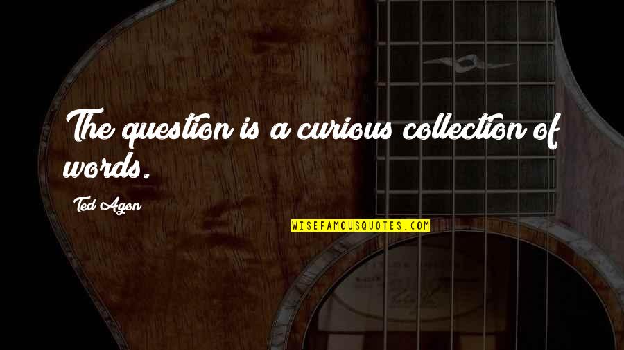 Pamiray Quotes By Ted Agon: The question is a curious collection of words.