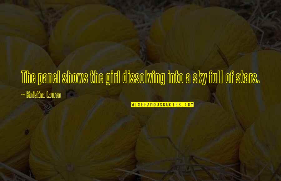Panel Quotes By Christina Lauren: The panel shows the girl dissolving into a Panel Quotes By Christina Lauren: The panel shows the girl dissolving into a