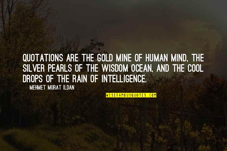 Paneloux Quotes By Mehmet Murat Ildan: Quotations are the gold mine of human mind,