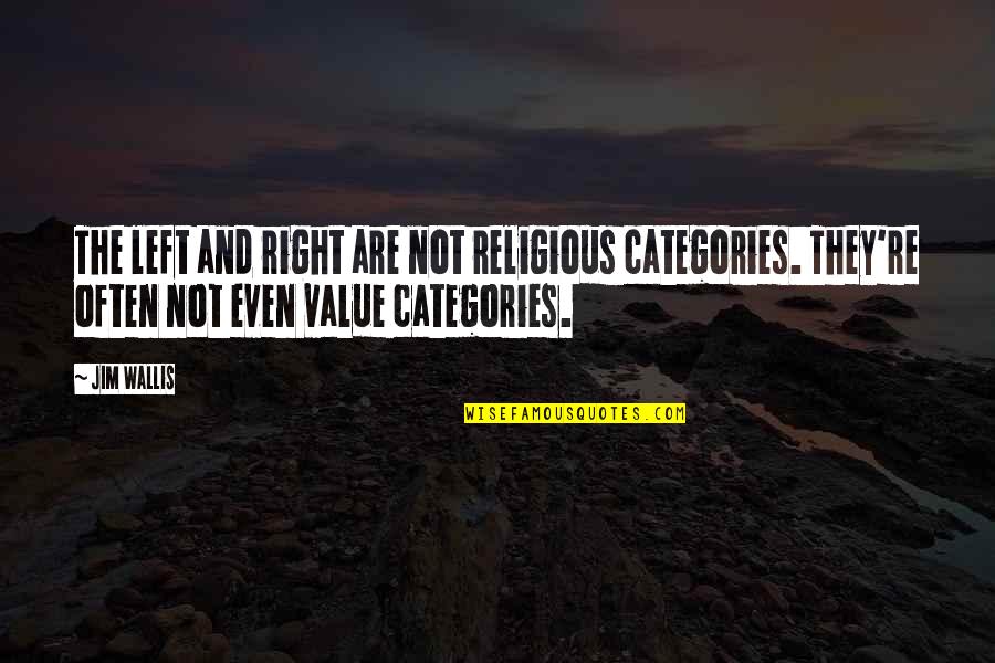 Pangarap Sa Buhay Quotes By Jim Wallis: The left and right are not religious categories.