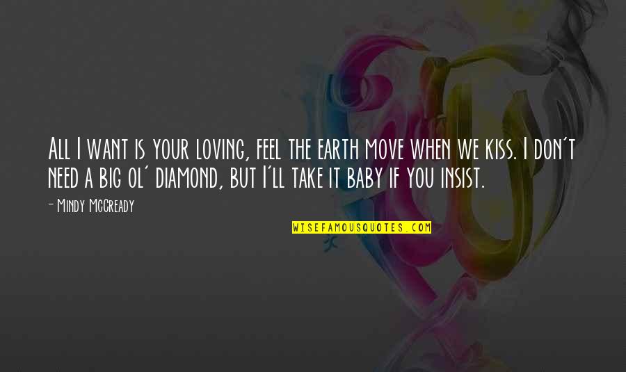 Panisala Quotes By Mindy McCready: All I want is your loving, feel the