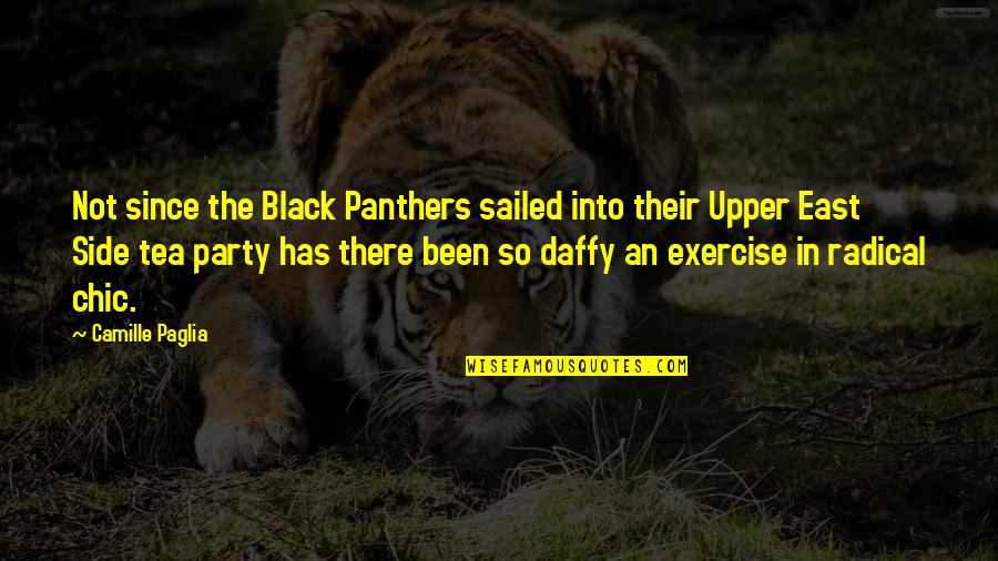 Panthers Quotes By Camille Paglia: Not since the Black Panthers sailed into their