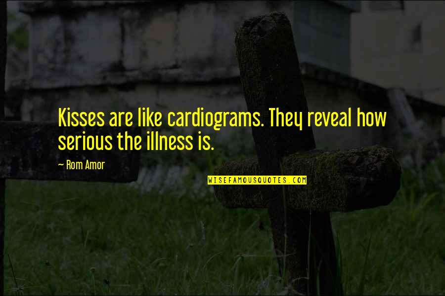 Panurge Mouton Quotes By Rom Amor: Kisses are like cardiograms. They reveal how serious