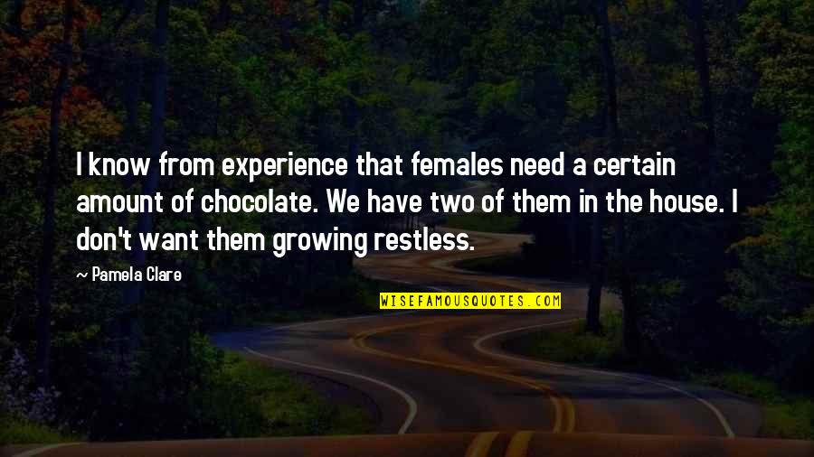 Panwarfin Quotes By Pamela Clare: I know from experience that females need a
