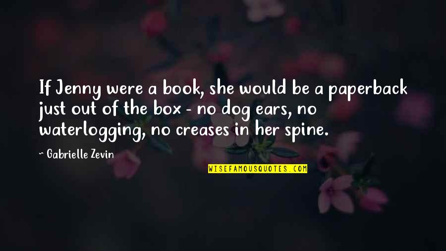 Paperback Book Quotes By Gabrielle Zevin: If Jenny were a book, she would be