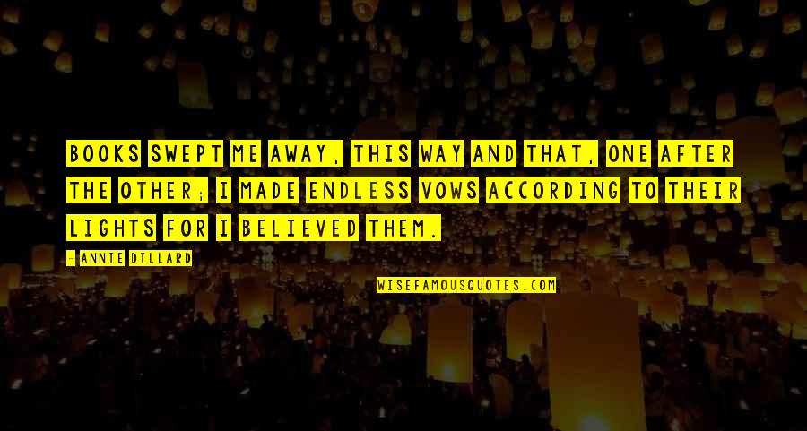 Paperchase Discount Quotes By Annie Dillard: Books swept me away, this way and that,