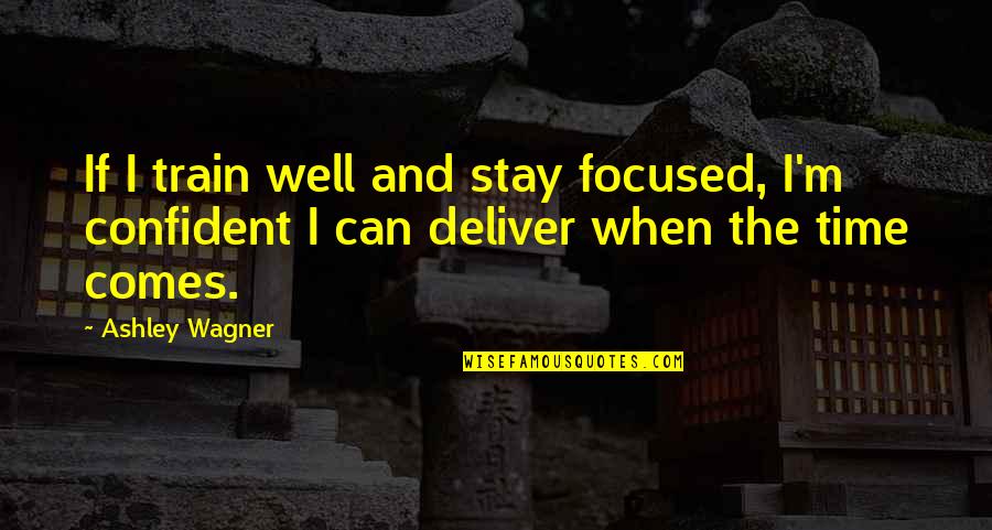 Paperlessness Quotes By Ashley Wagner: If I train well and stay focused, I'm
