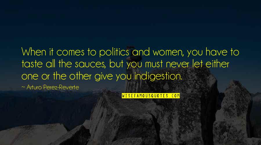 Parabrahman Quotes By Arturo Perez-Reverte: When it comes to politics and women, you