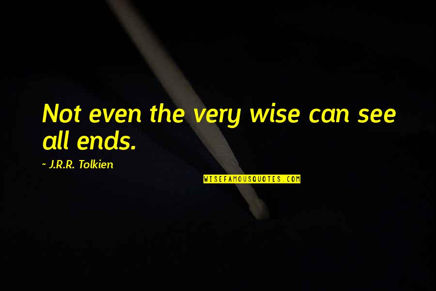 Paranormalcy Summary Quotes By J.R.R. Tolkien: Not even the very wise can see all Paranormalcy Summary Quotes By J.R.R. Tolkien: Not even the very wise can see all